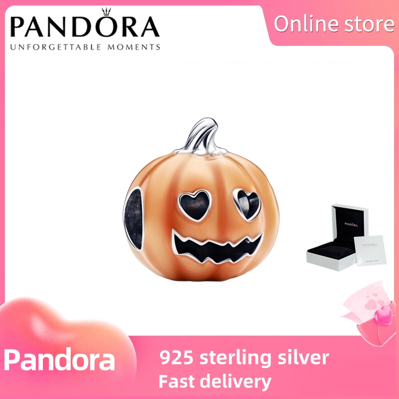 เงินแท้ 100% PANDORA [792291C01]เสน่ห์ฟักทองผีเรืองแสงในที่มืด | Shopee ...