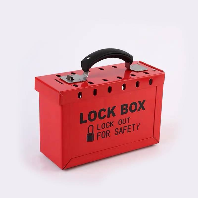 Leo310 Lockout Tagout Box ความปลอดภัยแบบพกพา 13 Guage Group กล่องล็อค ...