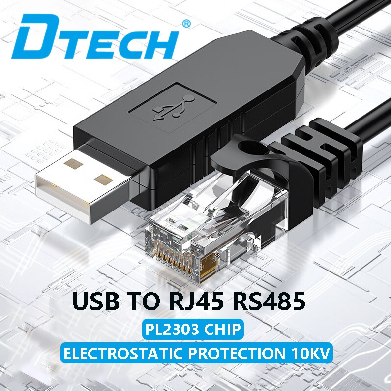DTECH USB To RJ45/USB To RJ12 คอนโซลอะแดปเตอร์สายแปลง Serial Port สาย ...