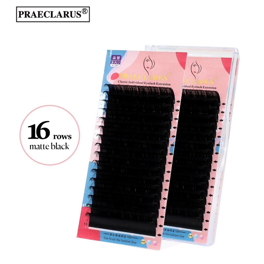 Praeclarus Classic Individual Round Eyelash ความหนา 0.05 มม.,0.07 มม. ...