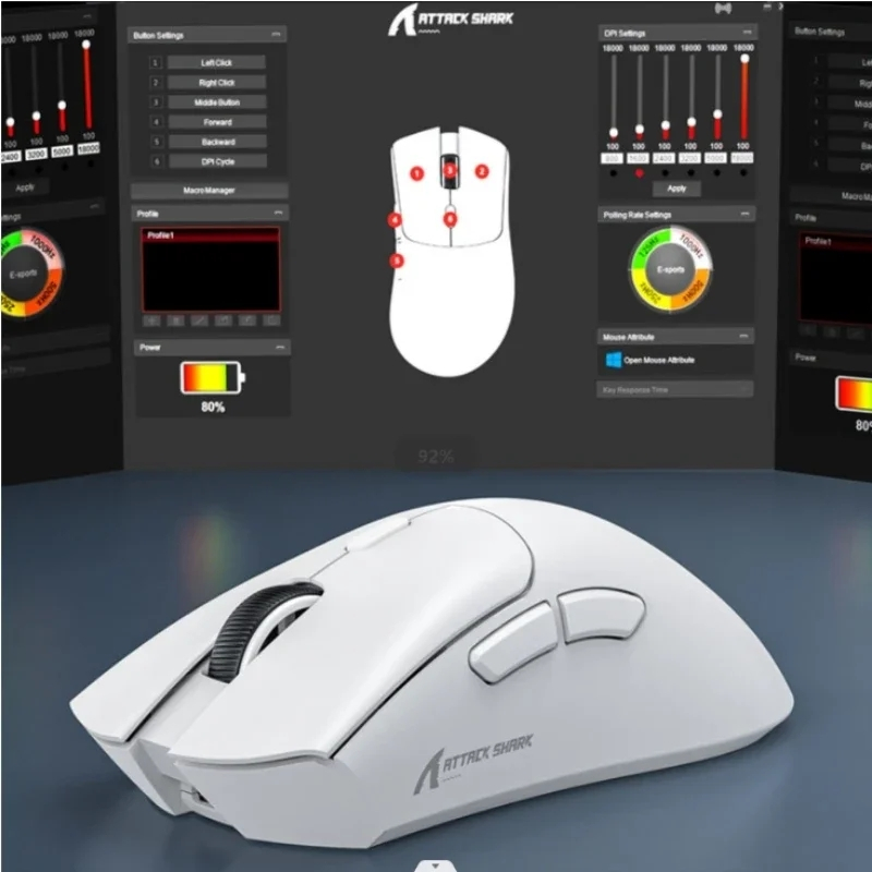 Attack Shark R1 2 4g 1000hz 18000dpi Tri
