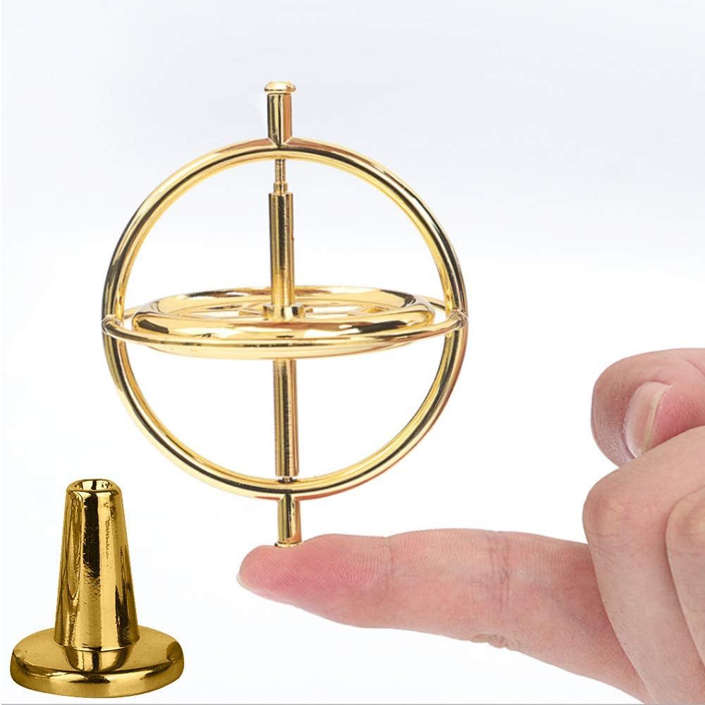 Gyroscope Toy Metal Anti Gravity Rotating Desk Gyroscope Flying Motion