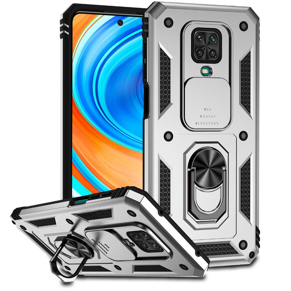 For Xiaomi Redmi Note 9 Pro ， เคสโทรศัพท์มือถือ กันกระแทก พร้อมแหวนขา ...