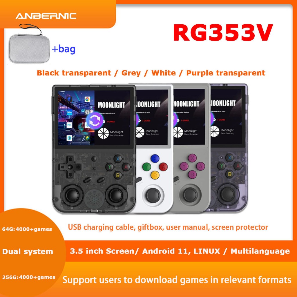 Anbernic RG353V RG353VS Retro เกม 3.5 นิ้ว 640*480 คอนโซลเกมมือถือ ...