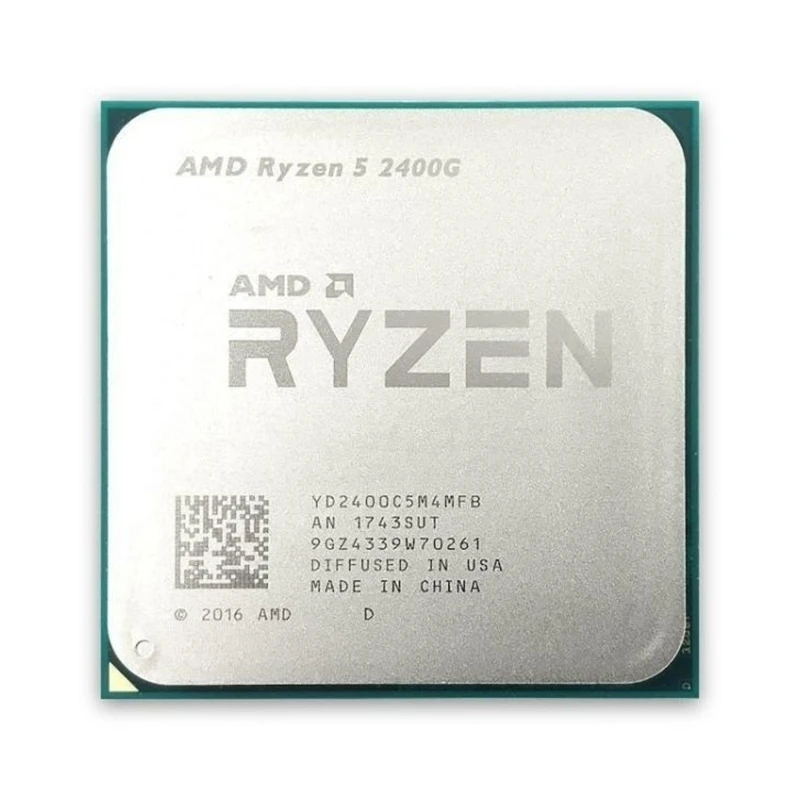 Processore AMD Ryzen 5 2400G – 4 Core, 3.6-3.9 GHz, Socket AM4, Con Pasta Termica!
