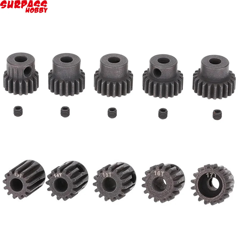 Ingranaggi Motore 5 Pezzi ZD Racing M1 - 13T-17T Per Auto RC, Acciaio Nero - Foto 2