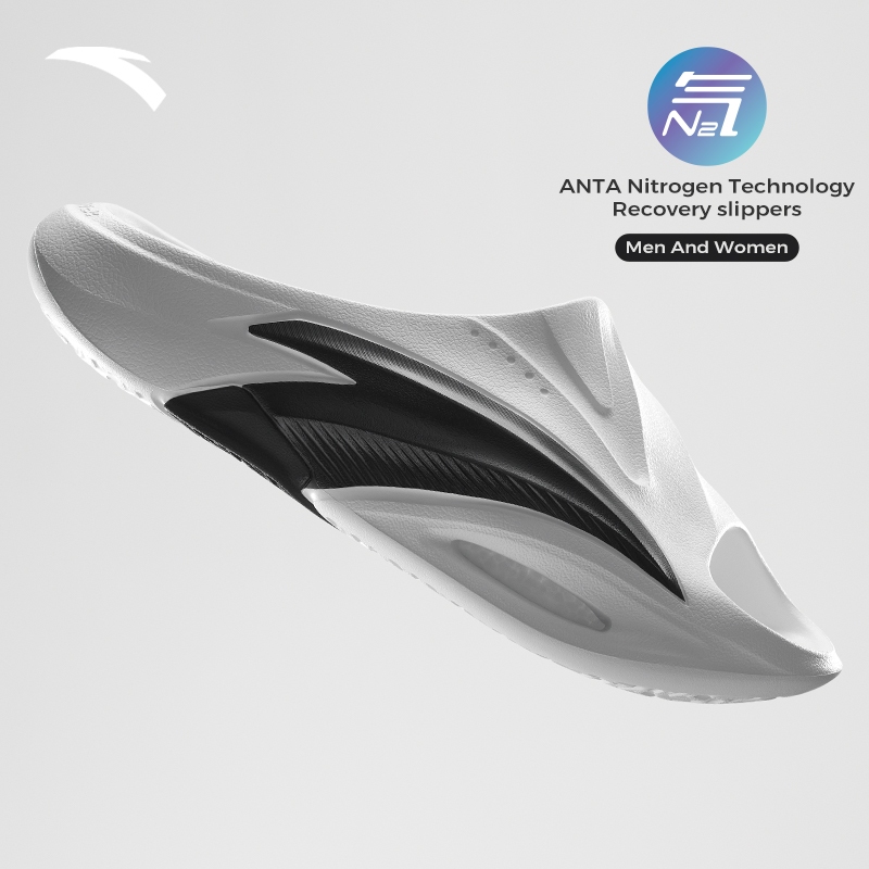 Anta X Nitrogen Bubbles ผู้ชาย กีฬา รองเท้าแตะบาสเกตบอล กลางแจ้ง นุ่ม 