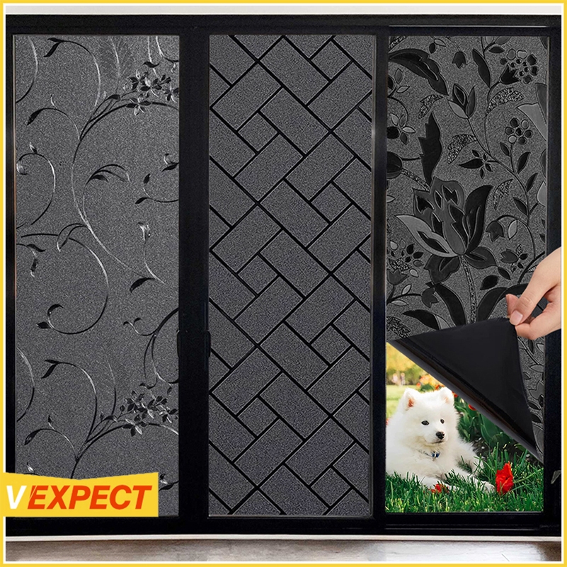 ฟิล์มติดกระจกบ้าน Blackout glass sticker ฟิล์มติดกระจก ฟิล์มติดกระจก