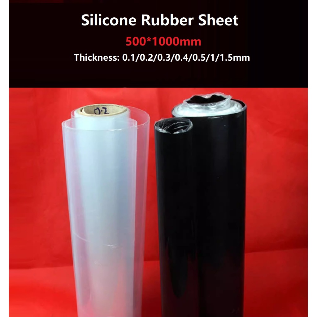thumbnail image 2 of Clear Silicone Rubber Sheet – 20x20 Inch, 1mm Thick – High Temp, Soft, Multipurpose 2 of 5