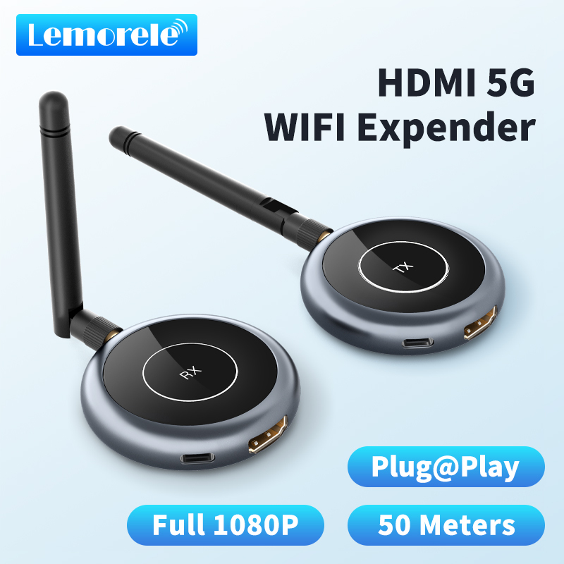 Lemorele R1Y 1080P 60HZ ไร้สาย Expender HDMI เครื่องส่งสัญญาณและตัวรับ ...