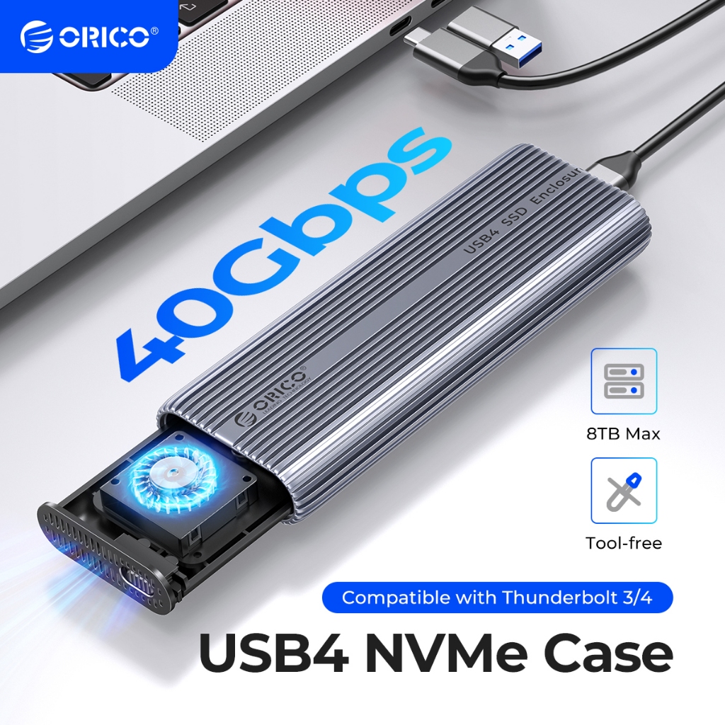 ORICO USB4. 0 Boîtier SSD NVMe Compatible avec Thunderbolt 3 et
