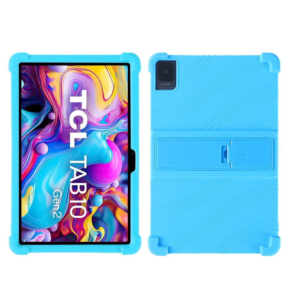 For TCL 60 SE NxtPaper 5G Stand Case Magnetic Clasp Vertical Flip Leather Phone Cover With Card Holder - Dark Blue