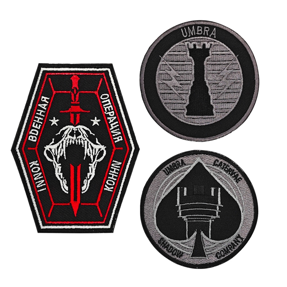 ปักการโทรของ Mission Armband COD19 Shadow Team Morale Badge Patch Hook ...