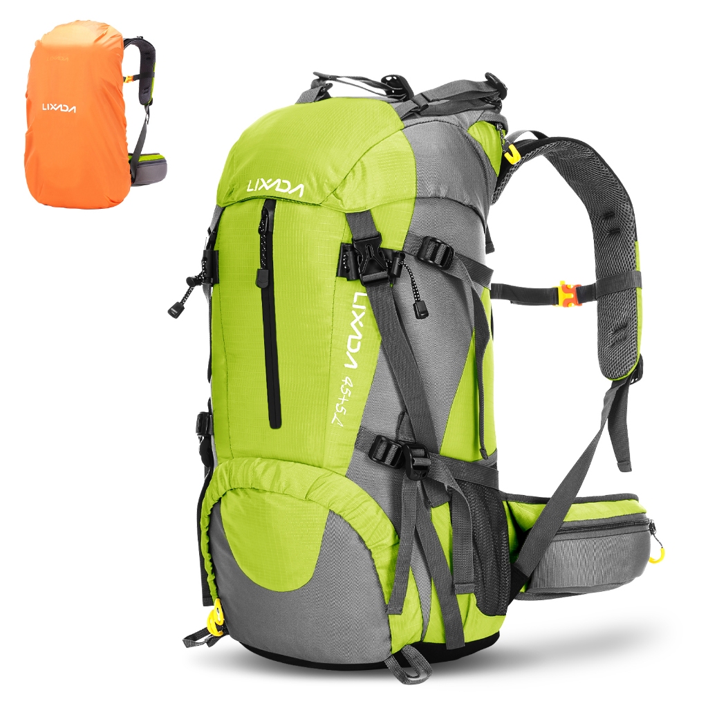Lixada 50L Water Resistant Outdoor Sport Hiking Camping Travel Backpack Pack Mountaineering Climbing Backpacking Trekking Bag Knapsack with Rain Cover Shopee Thailand