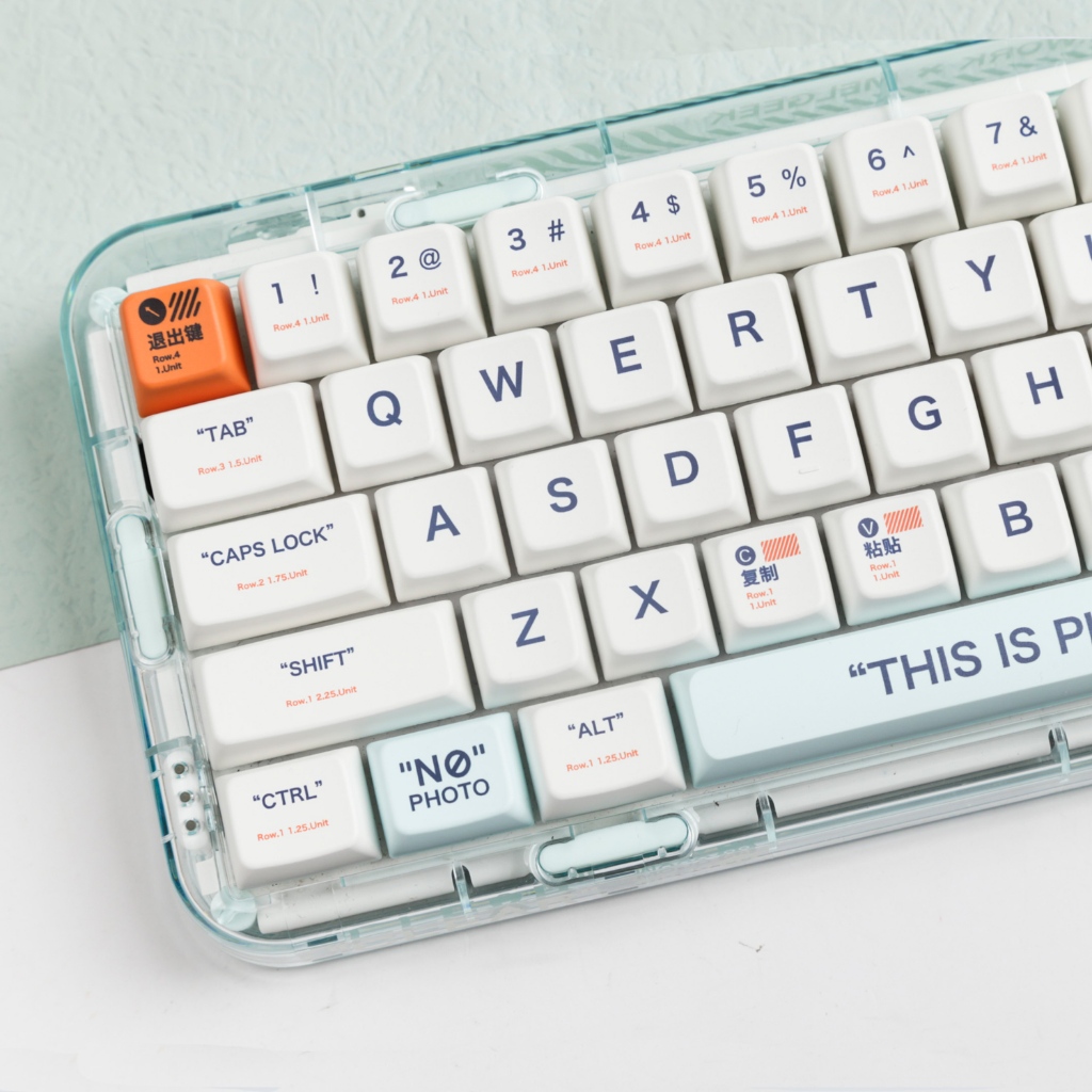 Plastic keycaps MDA profile DyeSublimation PBT MAC keycap 141keys