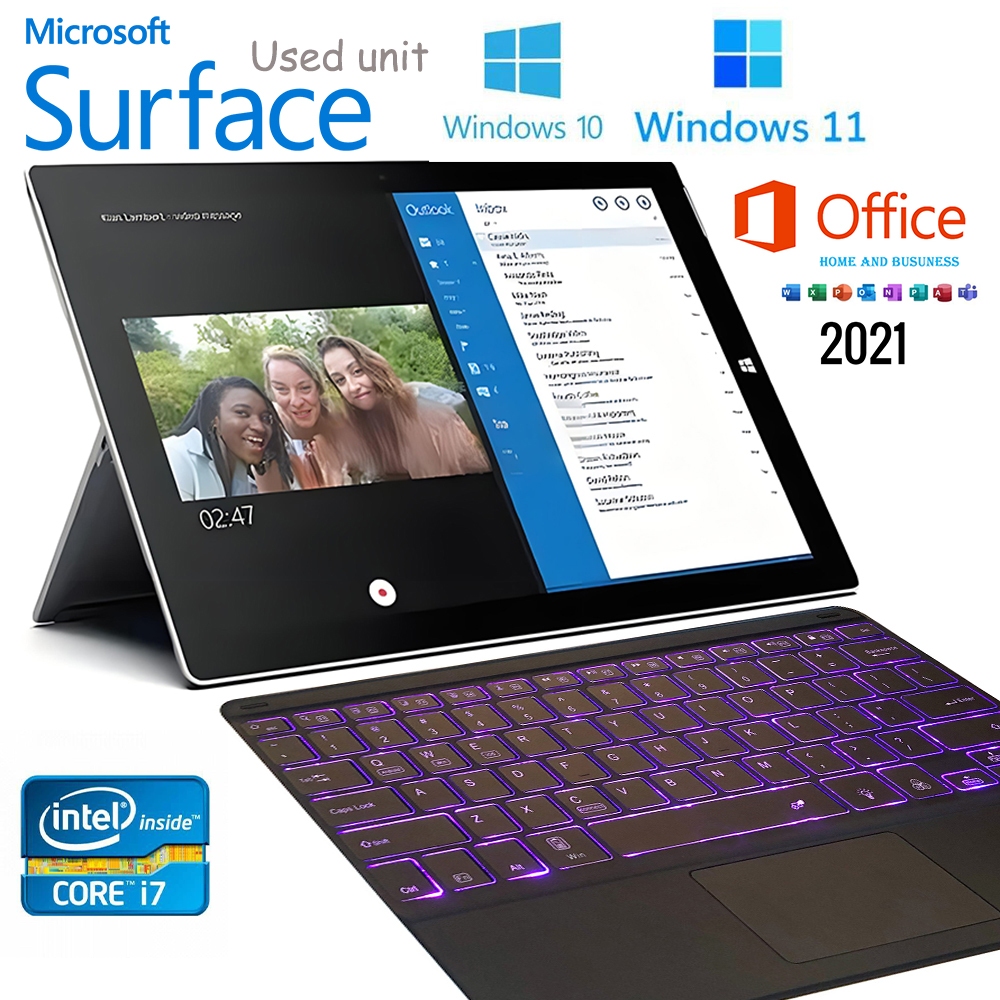 Microsoft Surface Pro3 2in1 2in1 คอมพิวเตอร์แล็ปท็อป 12.0 นิ้ว FHD+ ...