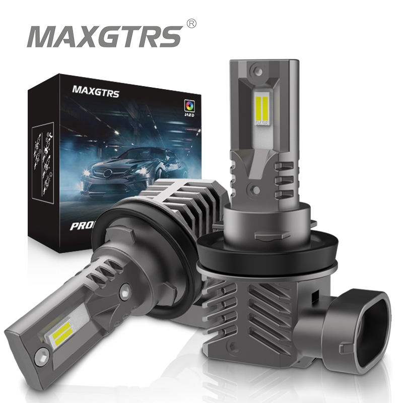 Maxgtrs หลอดไฟตัดหมอก LED H11 H9 H8 H10 9005 9006 H16JP HB3 HB4 6500K 3000K 2 ชิ้น
