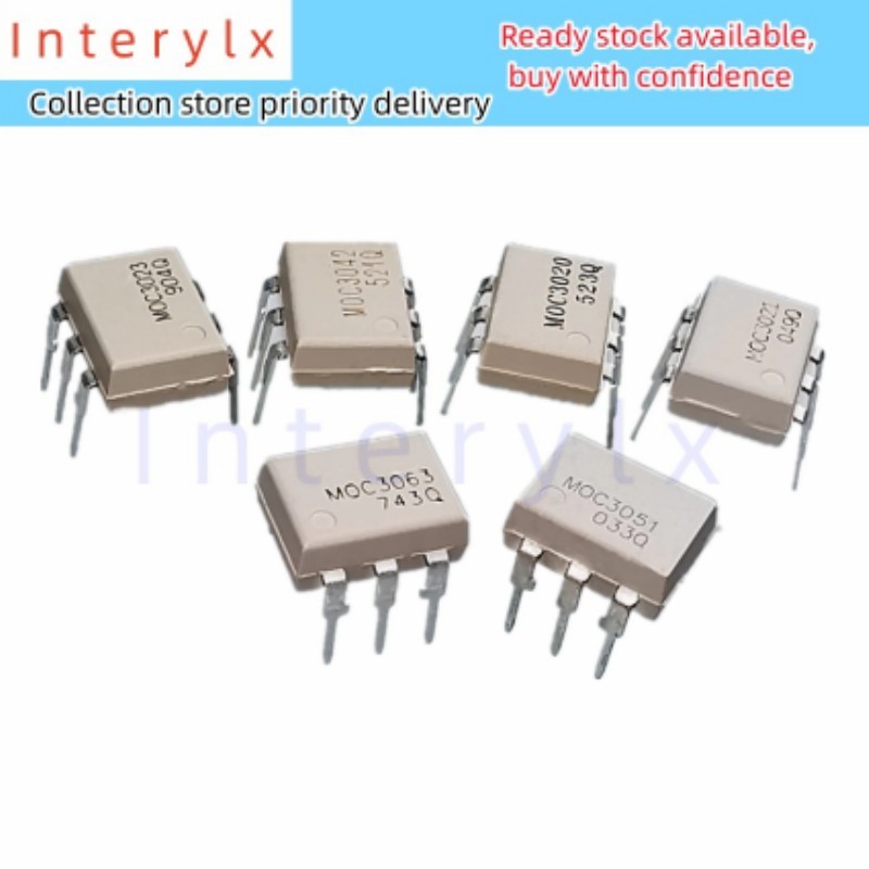 Set 10 Optoisolatori DIP6 MOC Series - MOC3010, MOC3020, MOC3021, MOC3023, MOC3041, MOC3043, MOC3052, MOC3061, MOC3063, MOC3083 - Foto 4