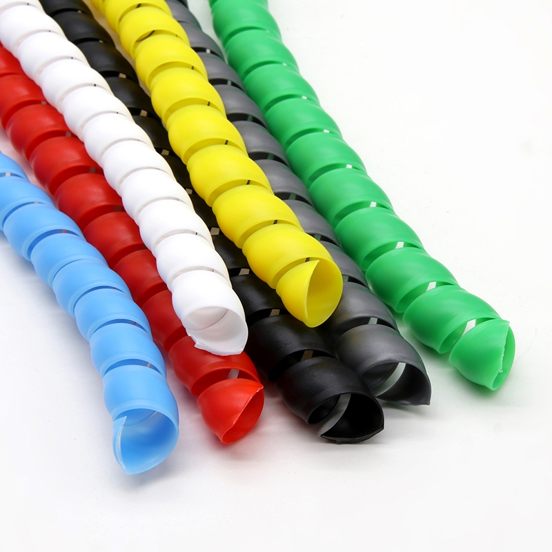 6Pcs 1M E-Bike Cable Pipe Spiral Wrap Winding Cable Wire Protector