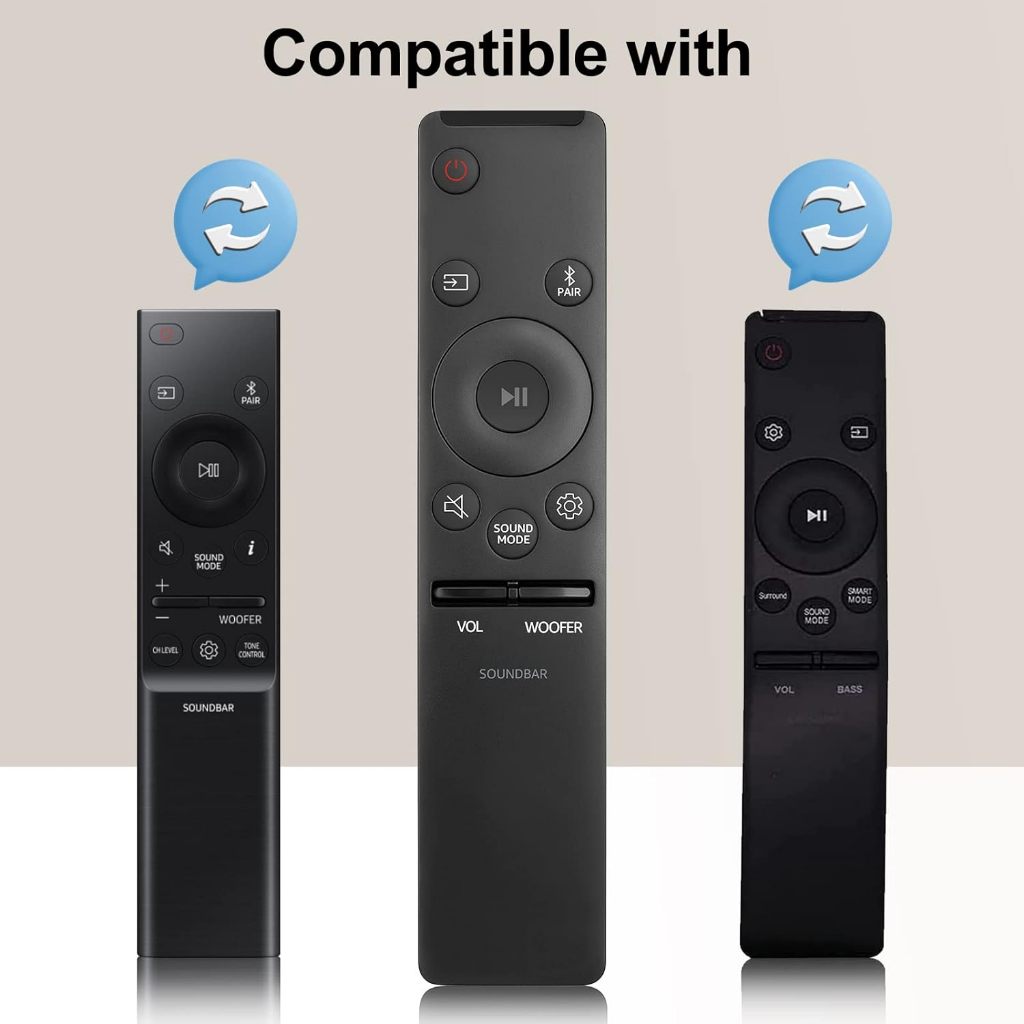 Soundbar Remote สําหรับ Samsung Sound Bar โฮมเธียเตอร์ รีโมท ระบบลําโพง ...