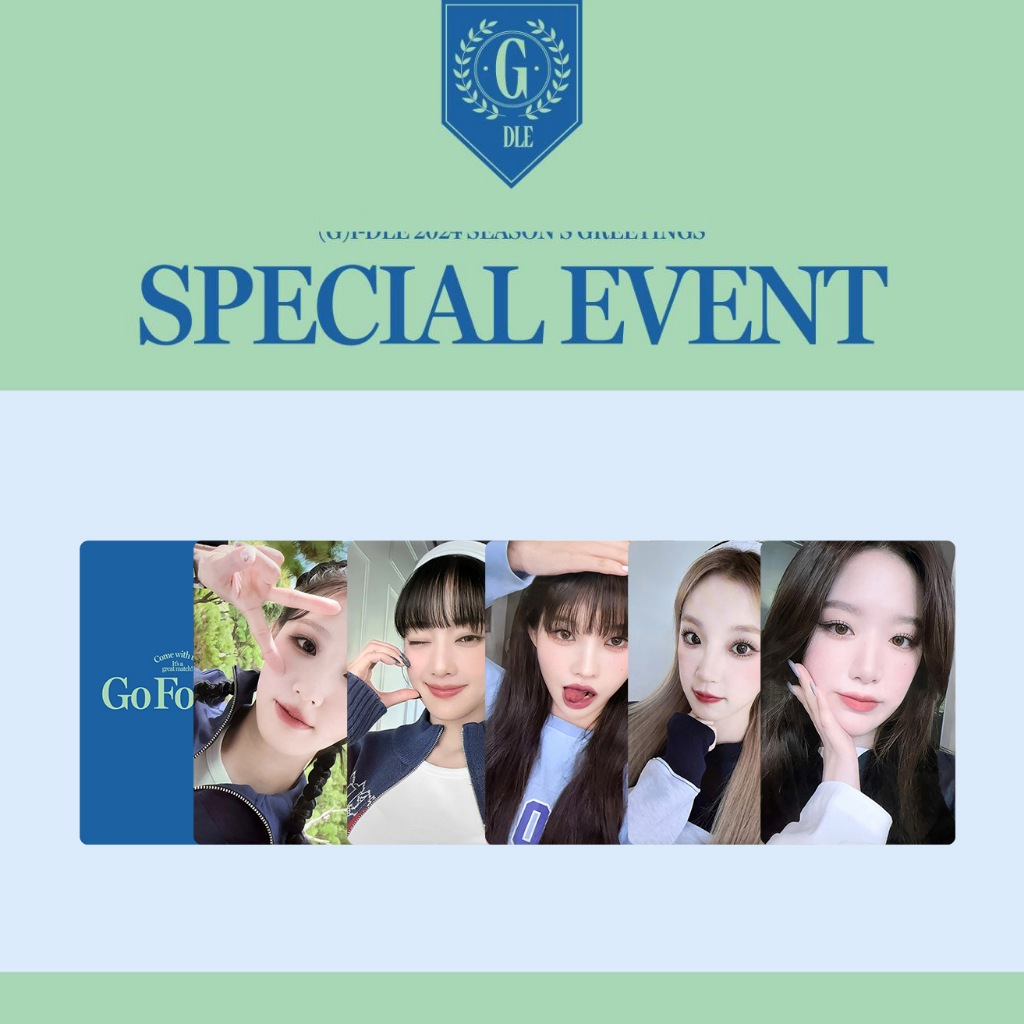Gidle 2024 ปฏิทินตั้งโต๊ะ K4 Bonus Song Yuqi Zhao Meiyan Ye Shuhua