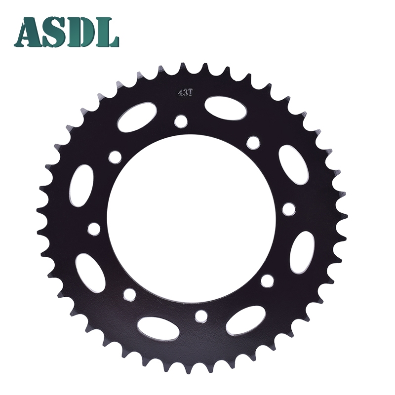 Asdl 520 โซ่ 43T สเตอร์หลังสําหรับ KAWASAKI KLE250 A1-A6 KLR650 KLX650 ...