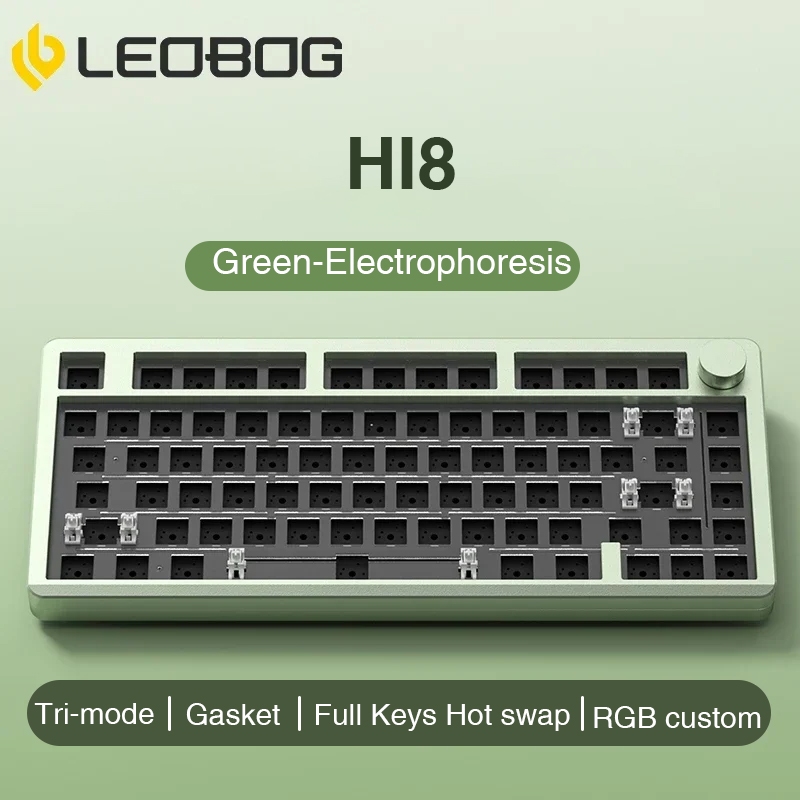 Leobog Hi8 75% คีย์บอร์ดเอฟเฟค 80 คีย์ Type-c 2.4G บลูทูธ RGB | Shopee ...