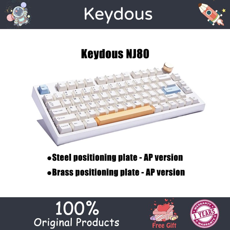 Keydous Nj80 คีย์บอร์ดเมคคานิคอล บลูทูธ 5.0 2.4g ปลั๊กร้อน | Shopee ...