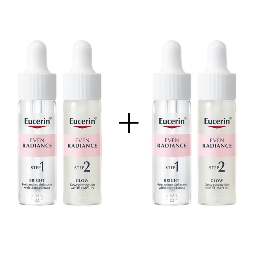 【แท้100】Eucerin even radiance duo ampoules 15ml*2 เซรั่มบูสผิวฉ่ำวาว โ