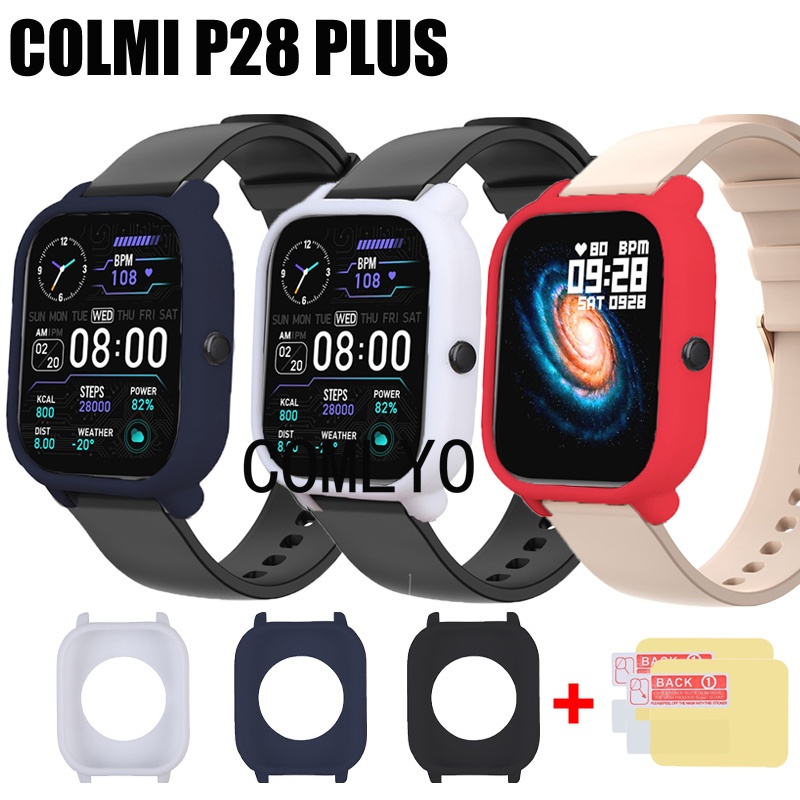 สําหรับ Colmi P28 Plus เคส นิ่ม ซิลิโคน ป้องกัน สมาร์ทวอทช์ กันชน หน้า ...