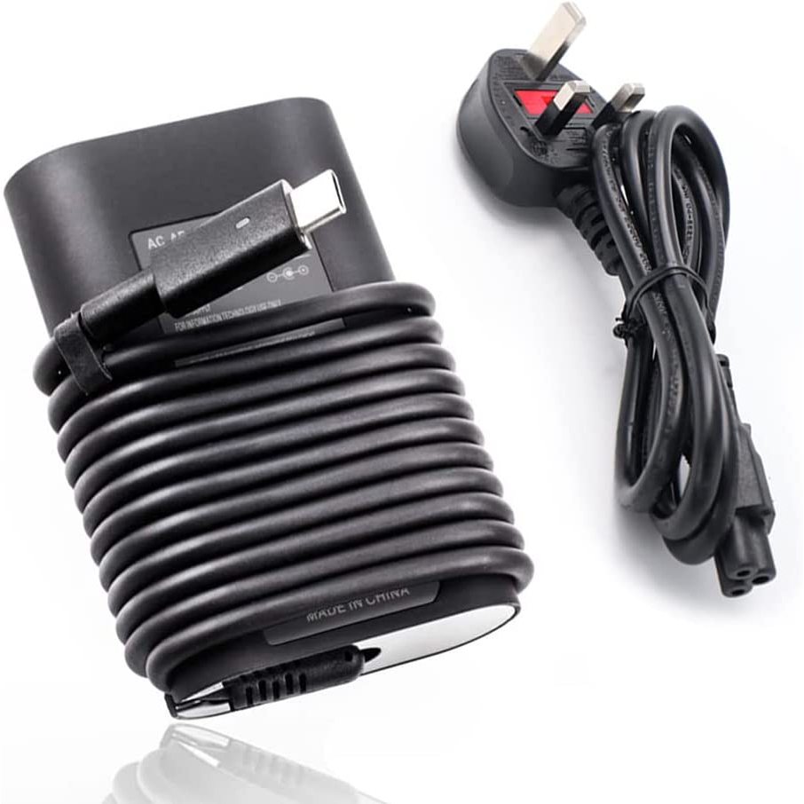 อะแดปเตอร์ชาร์จ USB-C 45W Type-C สําหรับ Dell XPS 13 9365 9370 7390 ...