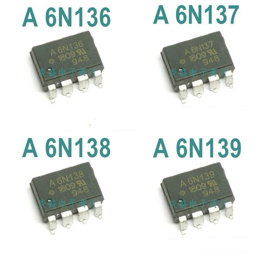 แผ่นออปโต้คัปเปลอร์ ความเร็วสูง A6n137 6N137 6N136 6N138 6N139 10 ชิ้น ...