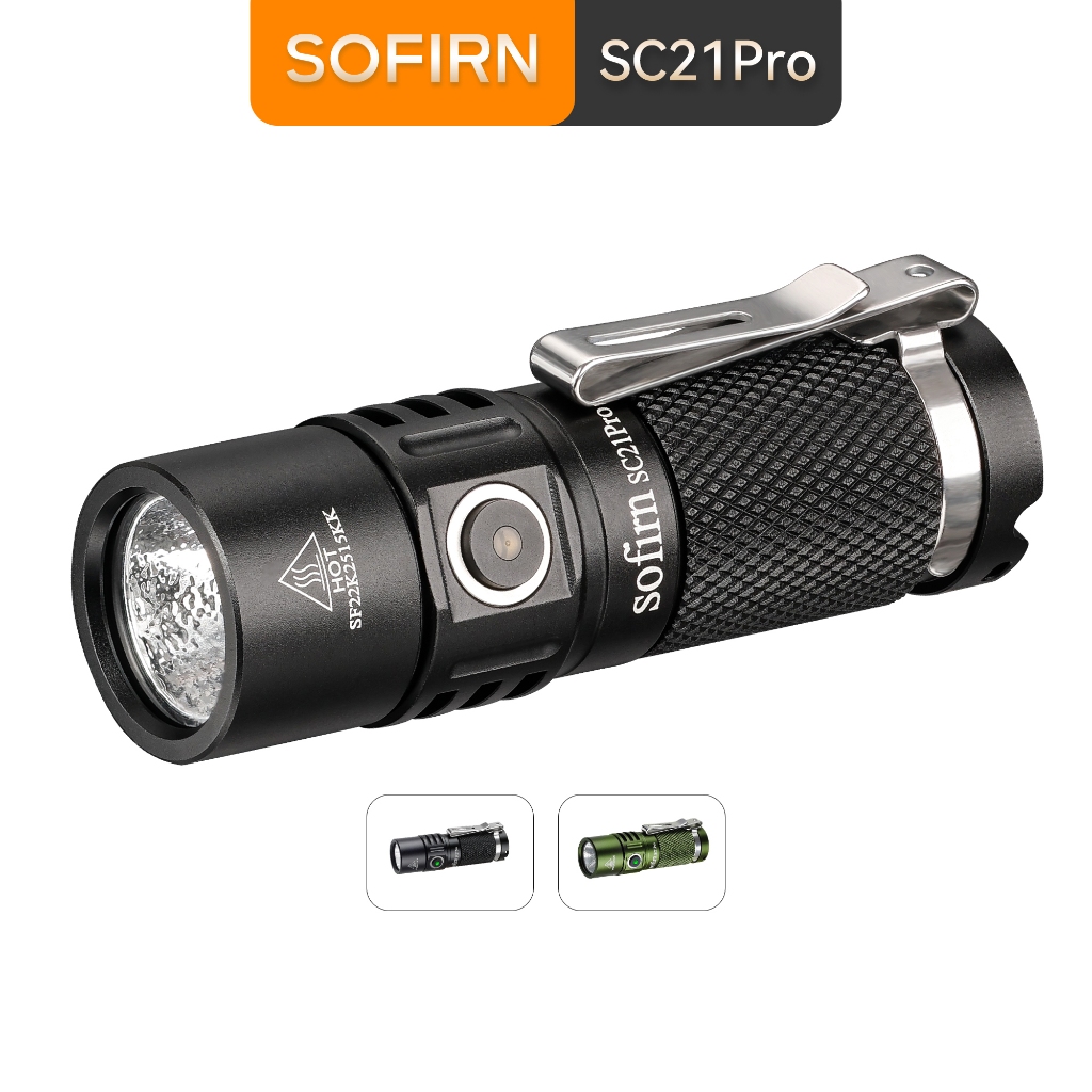 Sofirn SC21 Pro ไฟฉาย LED ขนาดเล็ก 1000 Lumen Anduril UI 2.0 ไดรเวอร์ ...