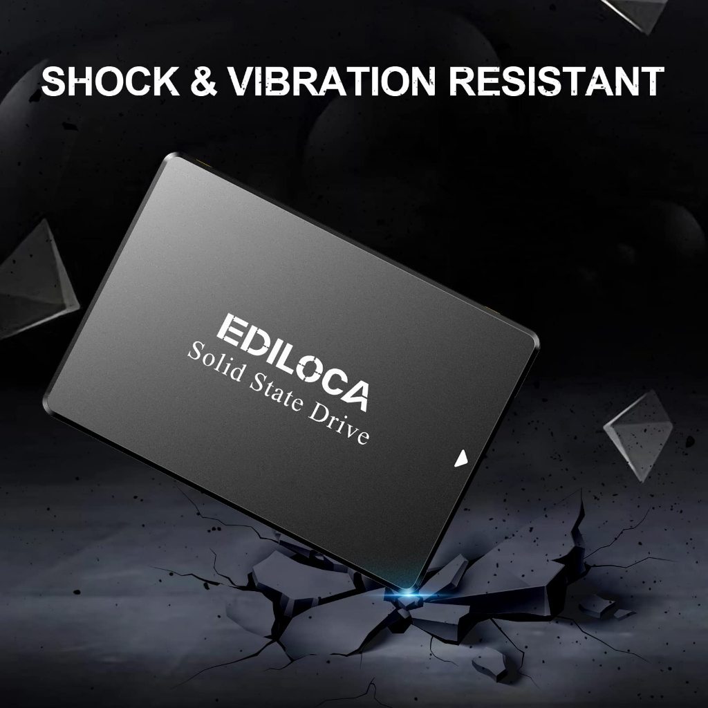 Ediloca ES106 2TB SSD SATA III 6Gb/s 2,5 3D NAND Disco rigido interno, fino a 550MB/s in