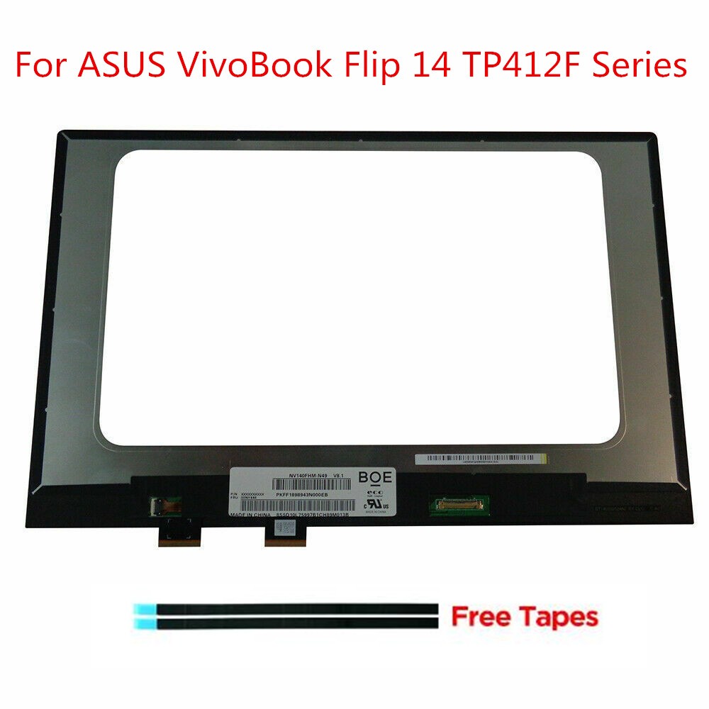 FHD LCD Touch Screen Assembly For ASUS VivoBook Flip 14 TM420UA-WS51T
