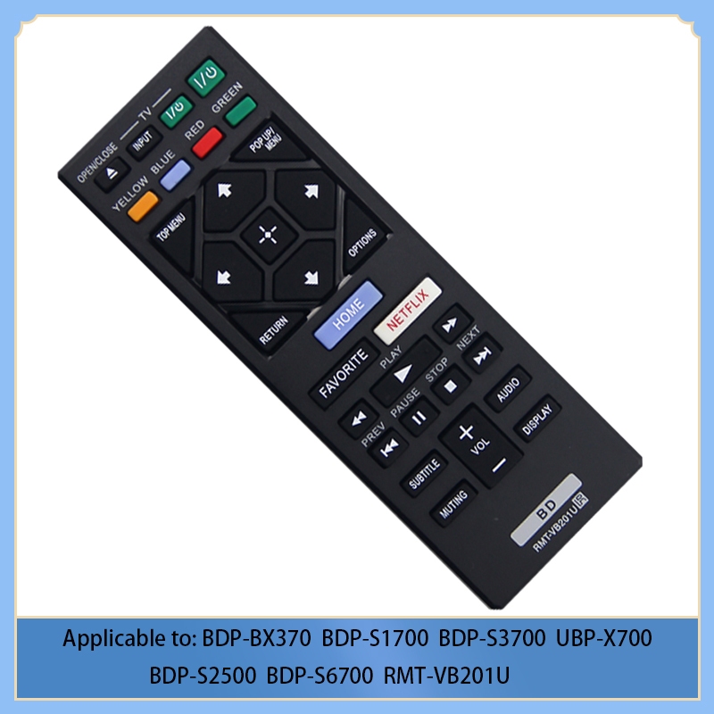 ALLIMITY RMT-VB201U Télécommande Remplacer pour Sony Smart Blu-Ray Player UBP-X700 BDP-S1700 BDP-S3700 UBPX700 BDPS1700 BDPS3700 RMTVB201U