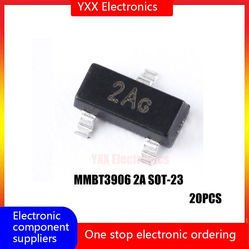 ทรานซิสเตอร์ MMBT3906 2A SOT-23 PNP -40V0.2A SMT 20 ชิ้น | Shopee Thailand