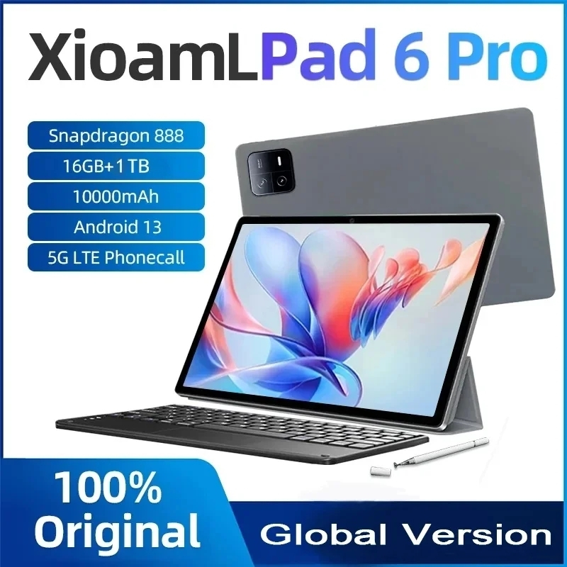 แท็บเล็ต PC หน้าจอ HD Pad 6 Pro Android Snapdragon 888 0cta Core ...