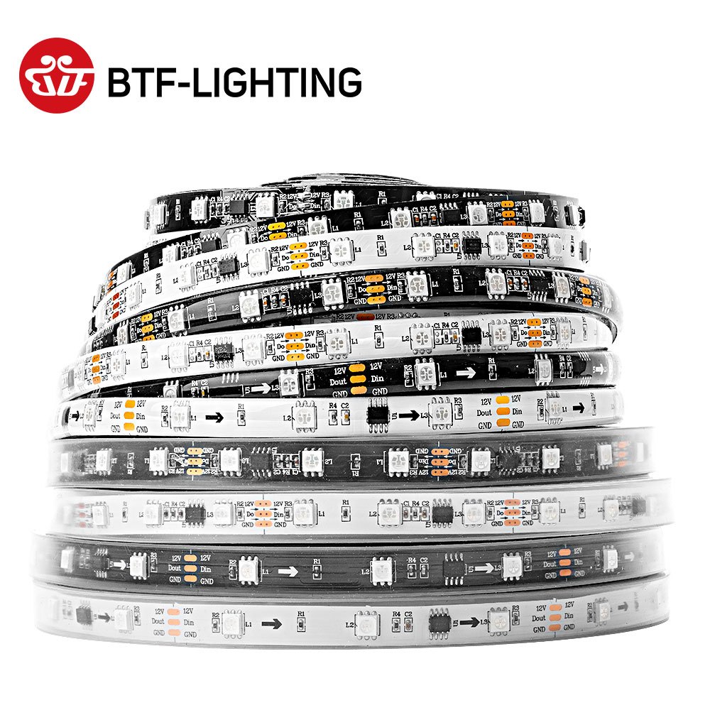 BTF-LIGHTING 5m 144LEDs/m WS2811 RGB IC แถบไฟ LED 1 IC ควบคุม 3 LEDs ...