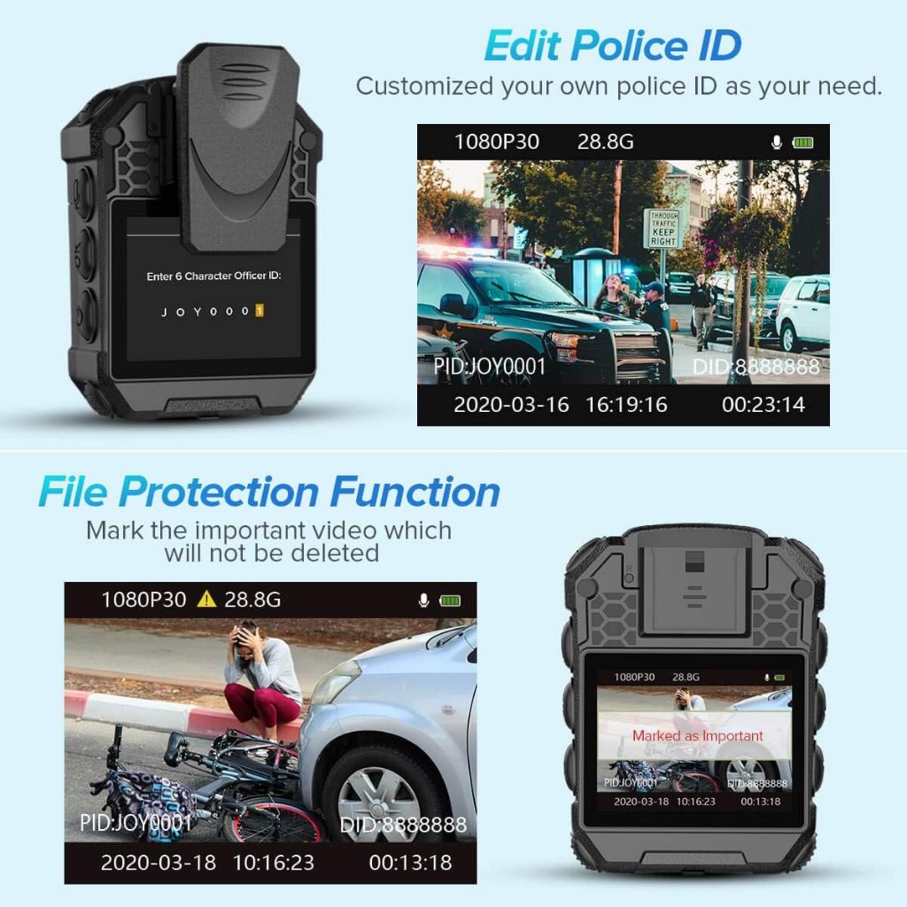 BOBLOV T5 Body Camera กล้องติดตัว แบตเตอรี่ 1800mAh บันทึกต่อเนื่อง 13 ชั่วโมง 1296P / 30FPS https://wayoza.com