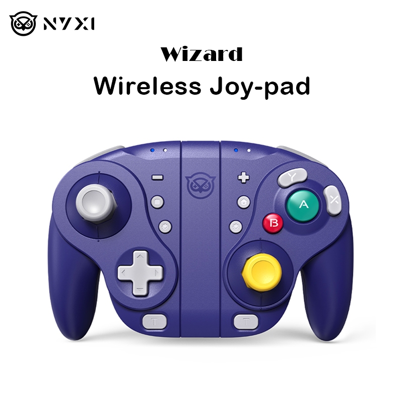Nyxi Wizard จอยแพดควบคุมเกม แบบไร้สาย สีม่วง สําหรับ Switch Gamepad ...