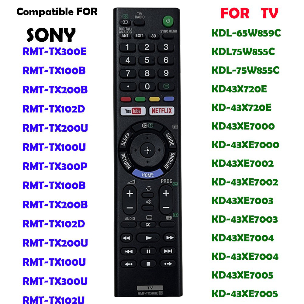 remote รีโมททีวี SONY LCD TV rmfTX300E RMTTX300E RMTTX300P RMT