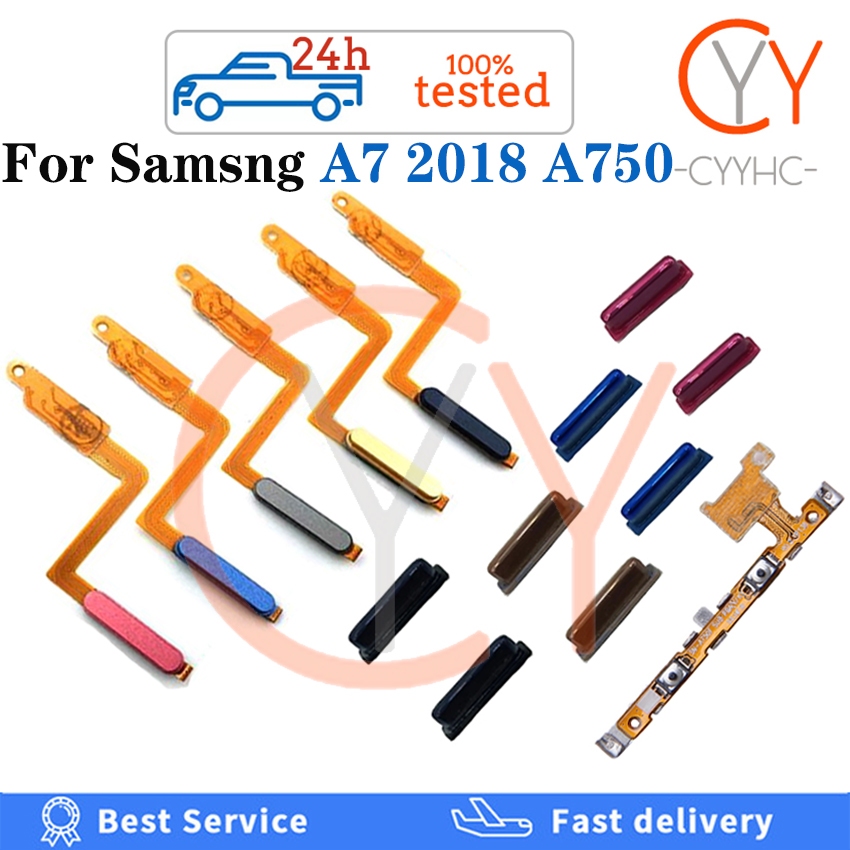 สําหรับ Samsung Galaxy A7 2018 A750 ปุ่มโฮม ปุ่มสแกนลายนิ้วมือ ...