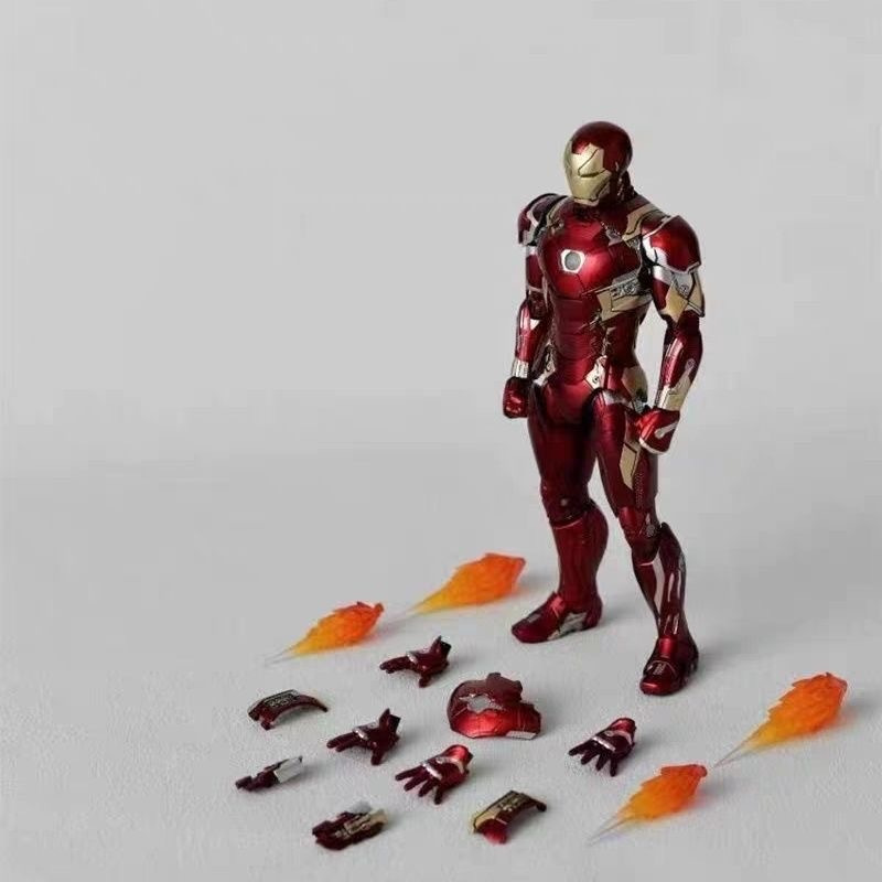 ของแท้ โมเดลฟิกเกอร์ ตุ๊กตา Marvel Iron Man MK46 CS ขยับได้ 1/12 ...