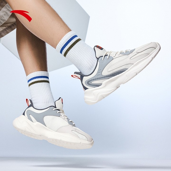 ANTA รองเท้าวิ่งย้อนยุคสำหรับผู้ชาย ทนทาน น้ำหนักเบา สวมใส่สบาย ระบายอากาศ รองเท้าแบบลำลอง 912418855 — รองเท้ากีฬา แบรนด์ Anta ของแท้ 100% เช็คราคาจาก Shopee Lazada thumbnail 9