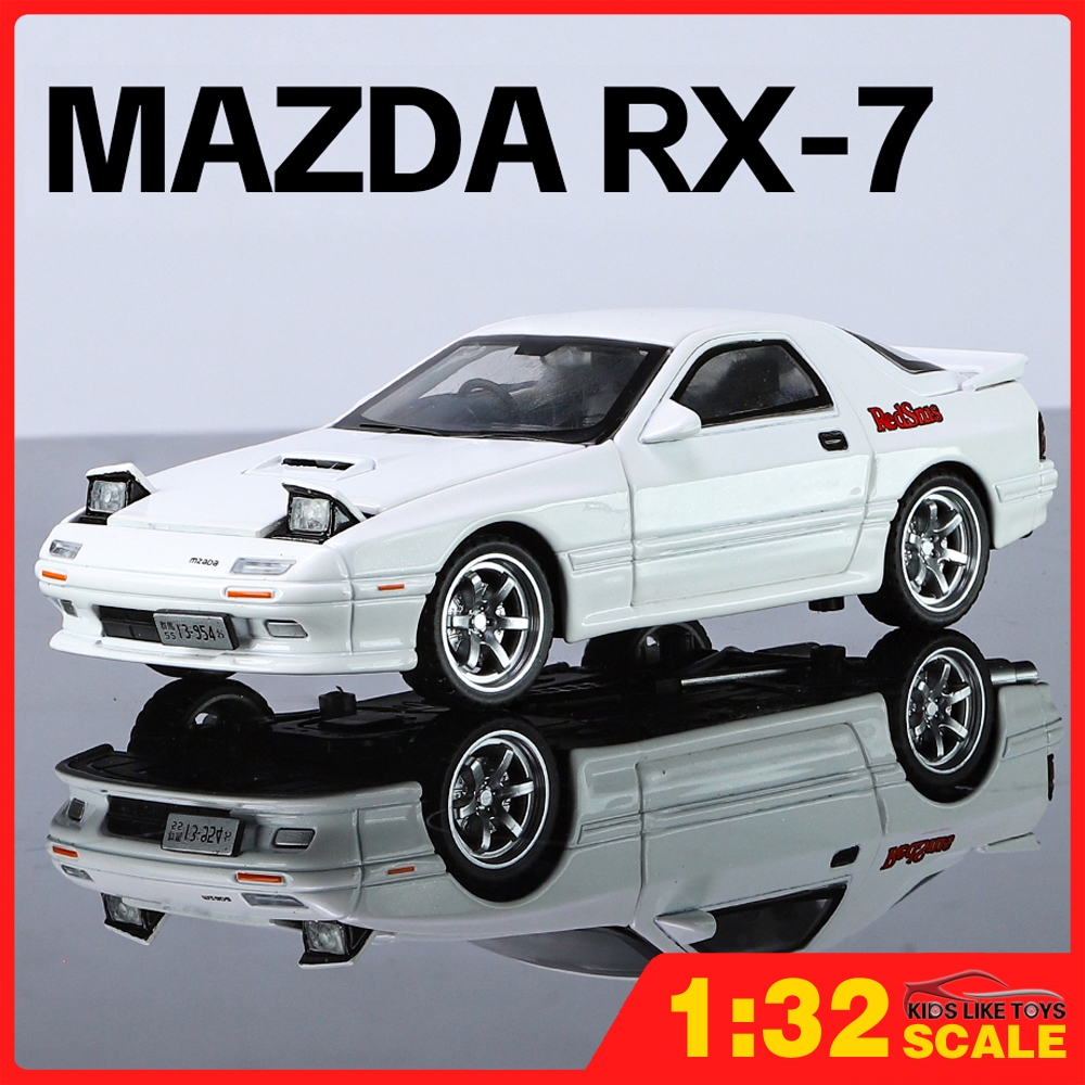 Klt โมเดลรถยนต์ 1:32 Mazda RX-7 โลหะอัลลอย ของเล่นสําหรับเด็กผู้ชาย ...