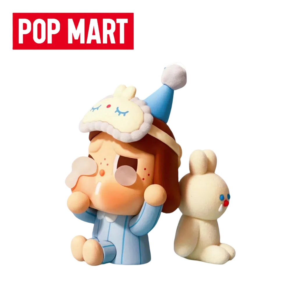 สินค้าใหม่ในสต็อก POP MART CRYBABY Sleepy Baby Blue Pajamas