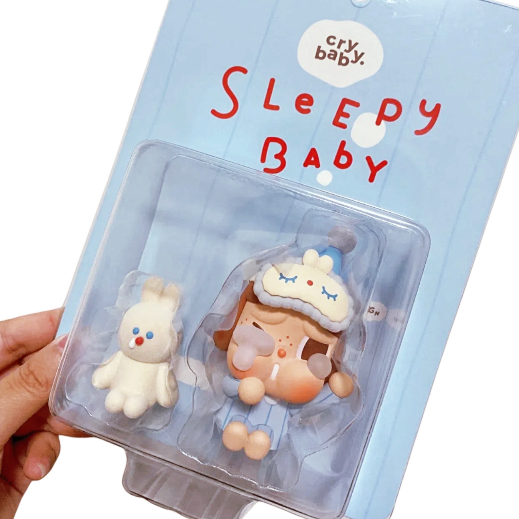 その他 POPMART CRYBABY SLEEPY BABY BLUE PAJAMAS PopMart Crybaby Blue Pajamas Limited Edition Blind Box Toy