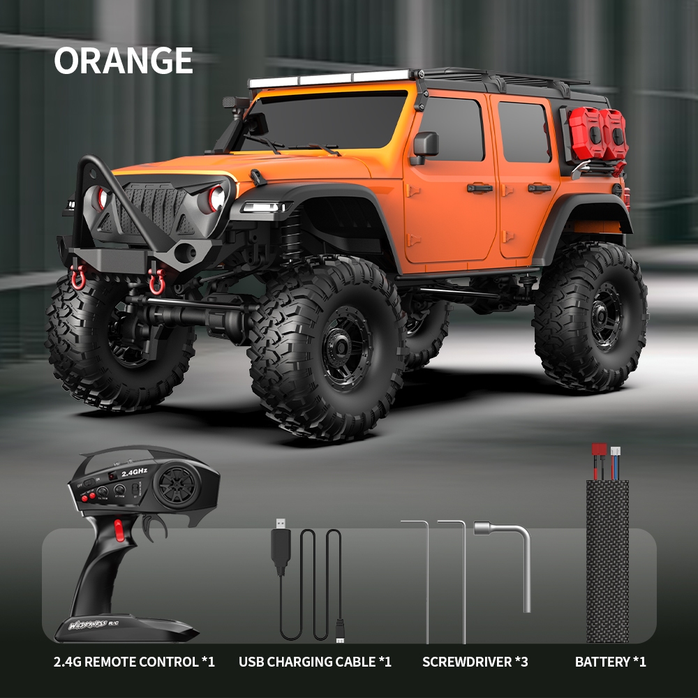 Hb RTR R1011 โมเดลรถไต่หินบังคับวิทยุ 1/10 2.4G 4WD RUBICON ไฟ LED 3s ...