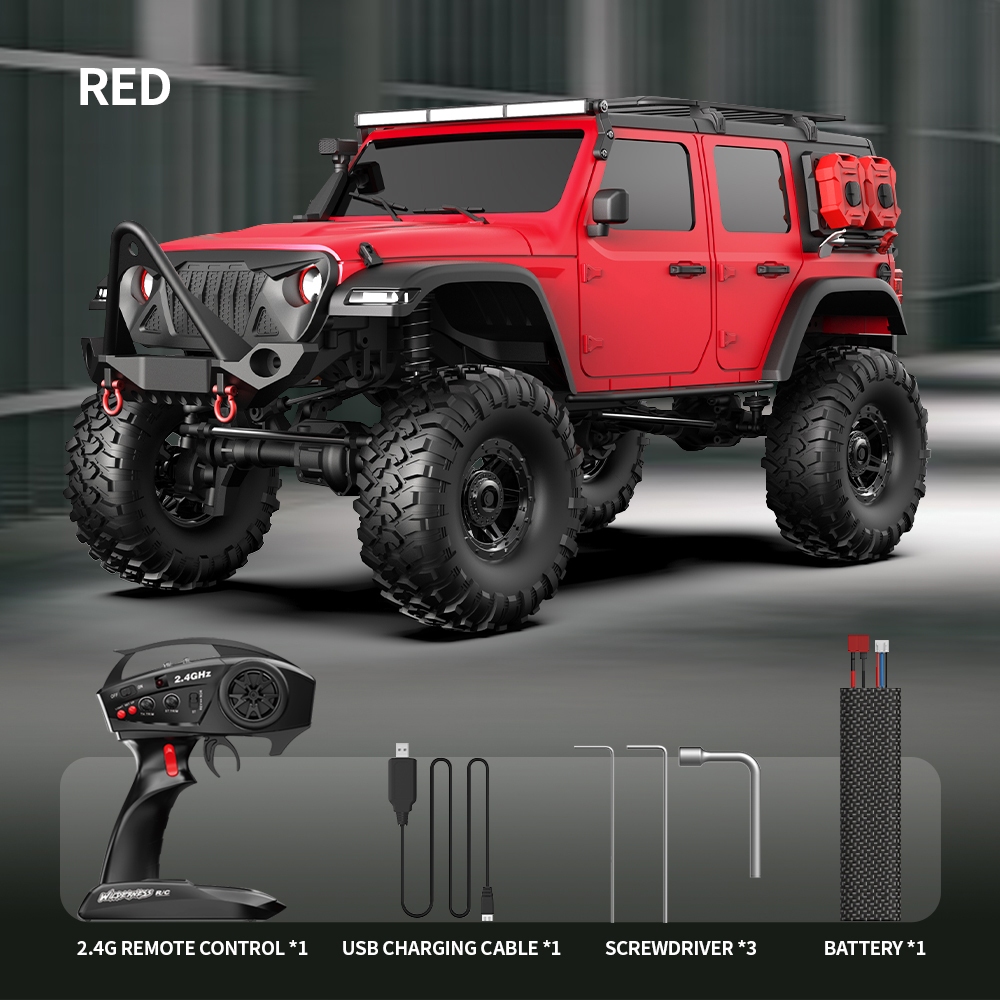 Hb RTR R1011 โมเดลรถไต่หินบังคับวิทยุ 1/10 2.4G 4WD RUBICON ไฟ LED 3s ...